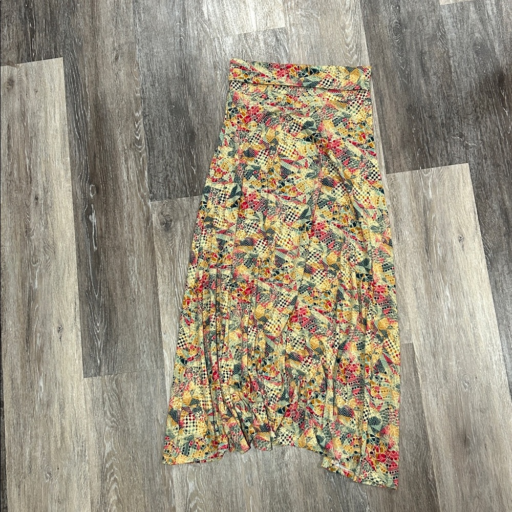 Colorful Geometric Maxi Skirt